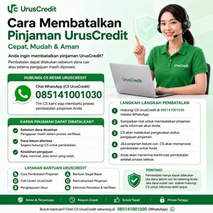 Album : Cara membatalkan pinjaman Urus Credit